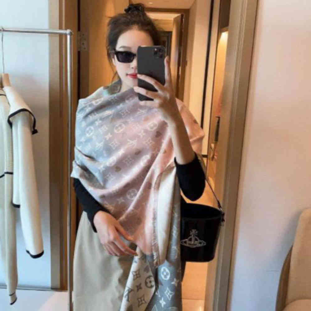 Louis Vuitton Designer Pink Ombre Stole-2