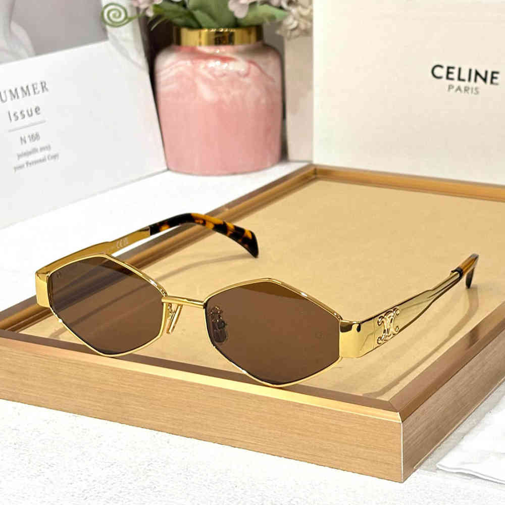 Brown Celine Green Premium Women's Sunglasses