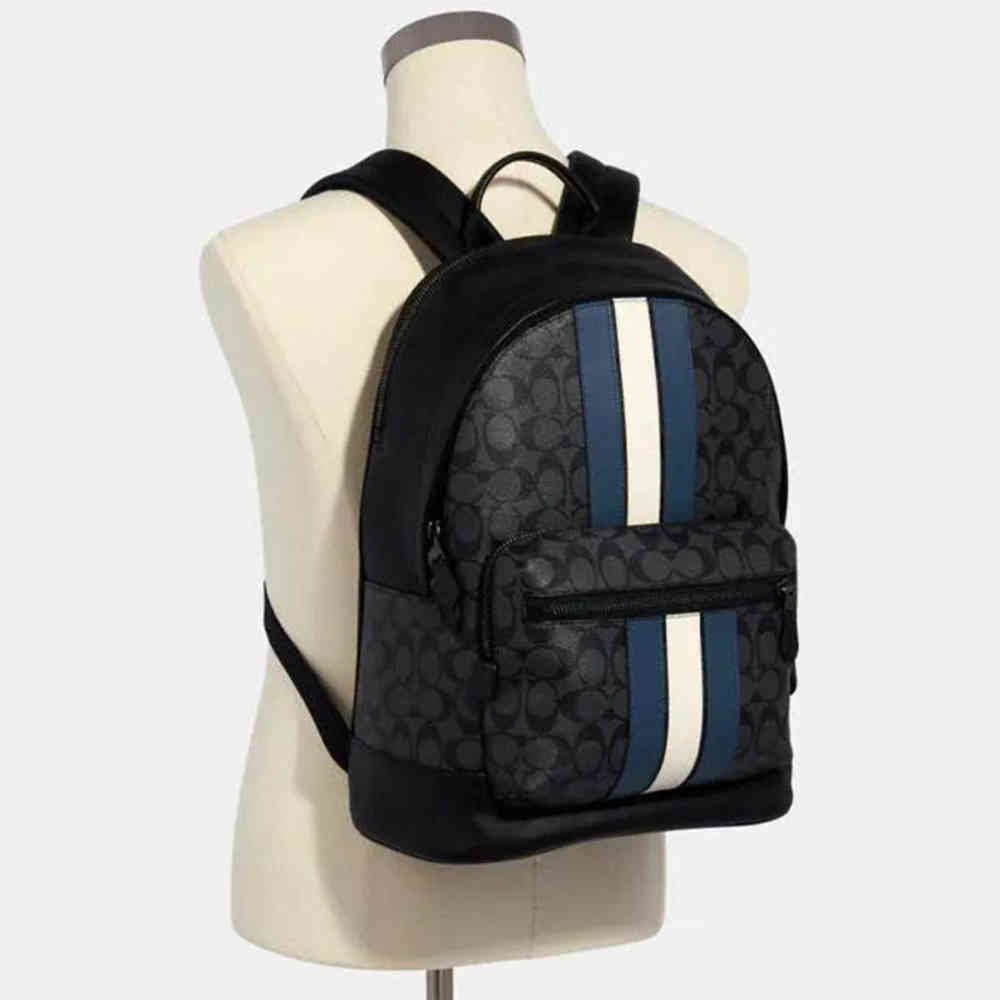 Coach West Houston Backpack in Signature Block-1