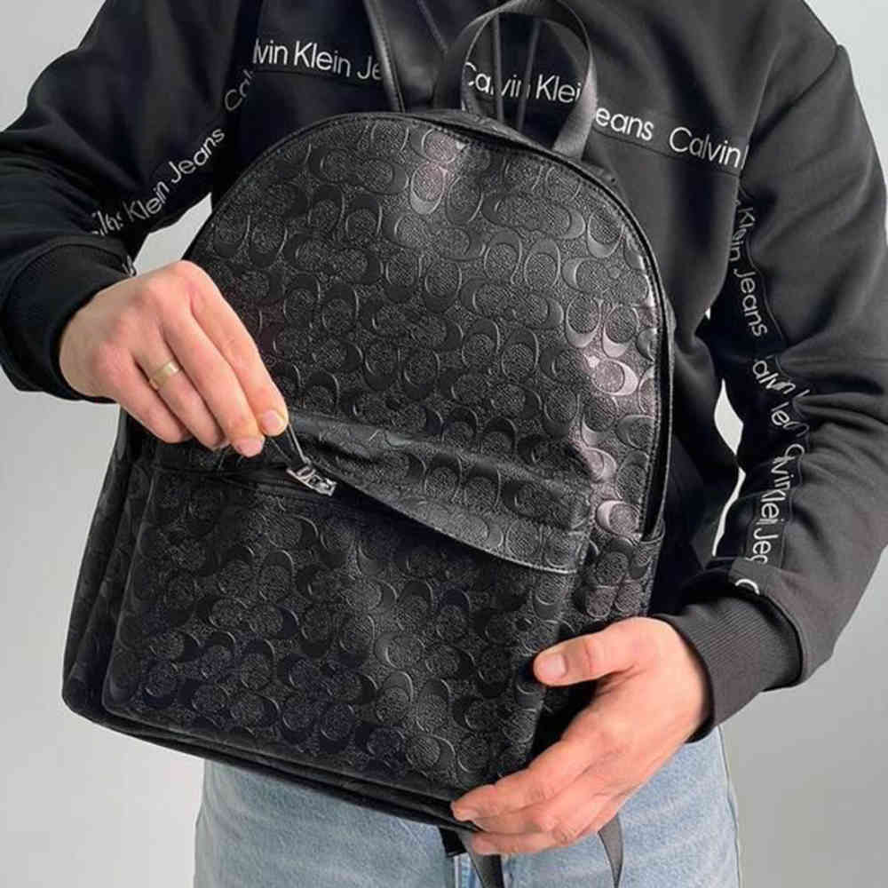 Coach Charter Backpack in Signature Leather-thumb-1