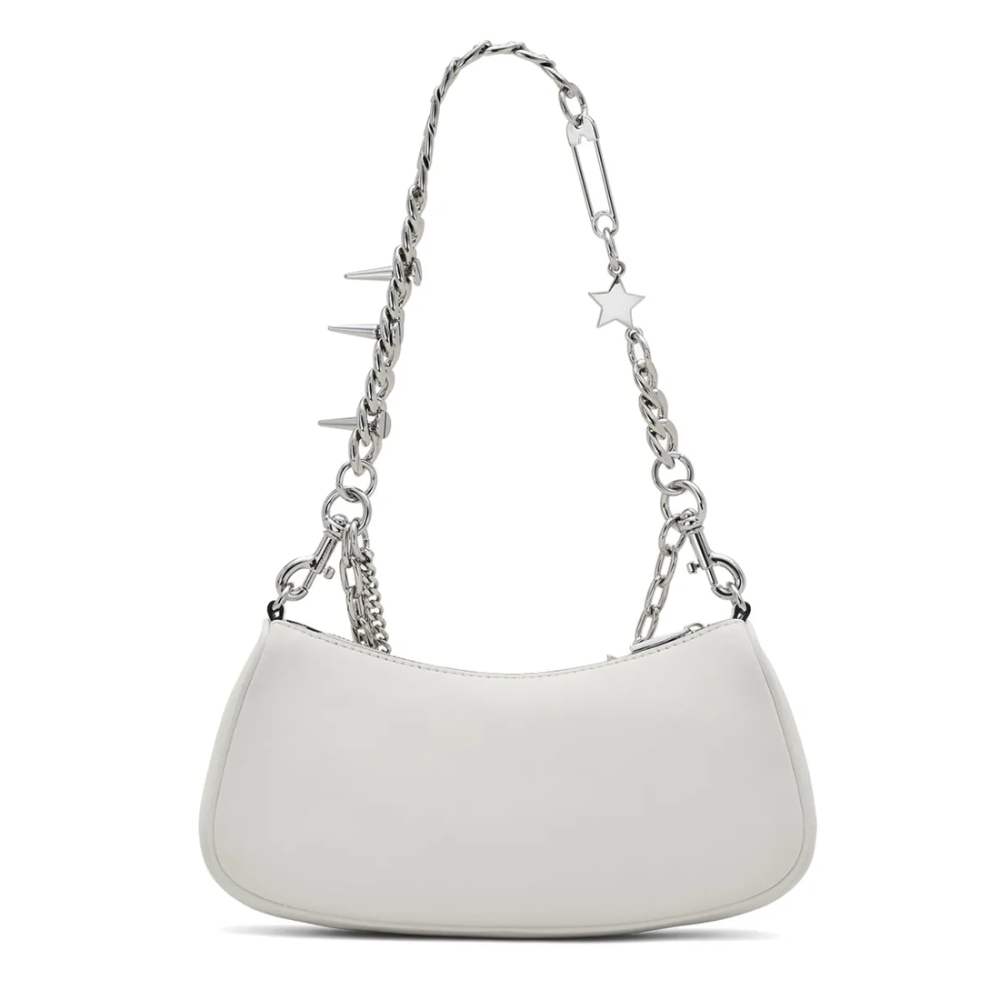 Marc Jacobs The Star Charm Leather White Shoulder Bag-2