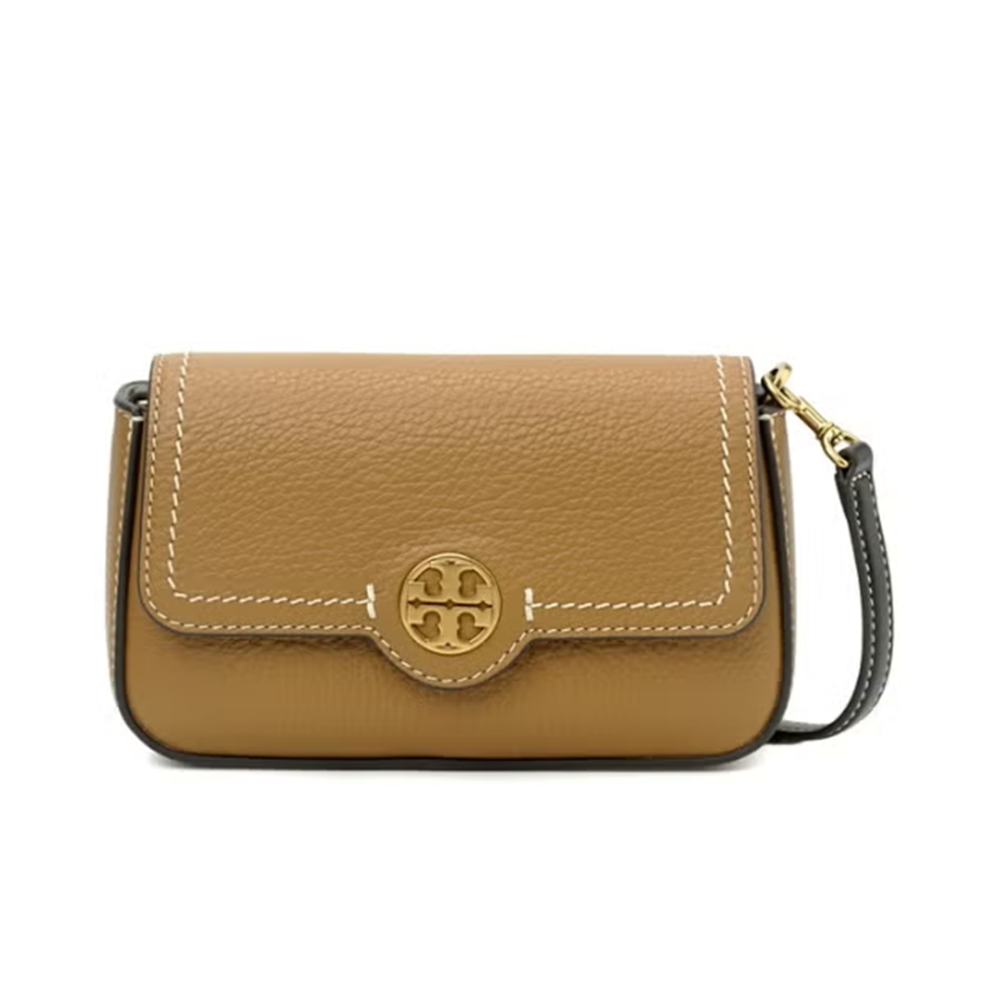 Brown Tory Burch Small Felix Two Way Hanging Black Handbag