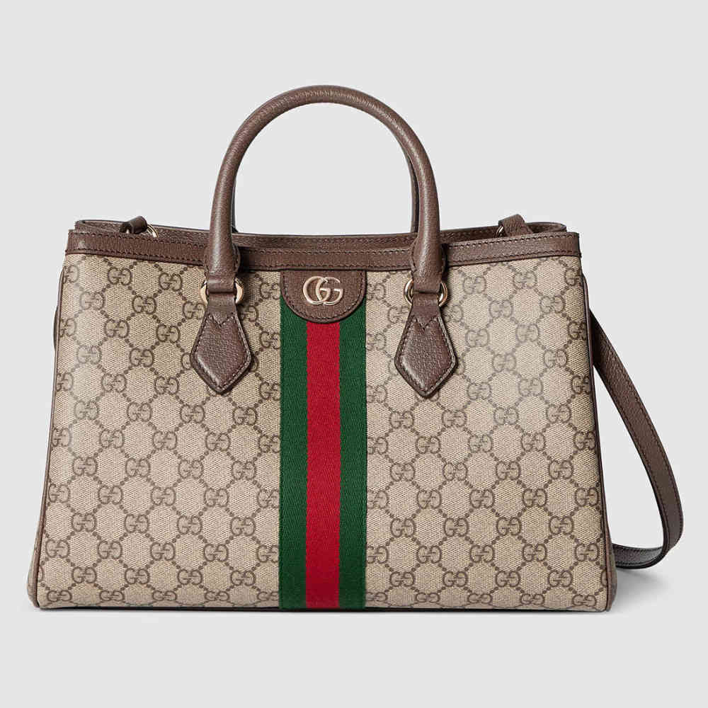 Gucci Ophidia Beige Tote Bag-thumb-0