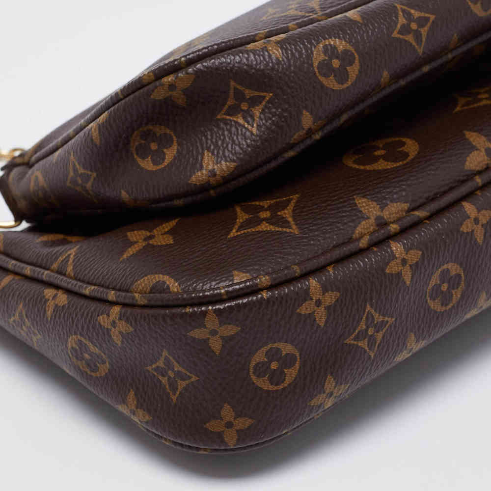 Louis Vuitton Multi Pochette Brown & Green Crossbody Bag-thumb-8