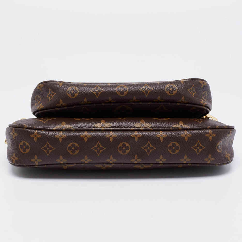 Louis Vuitton Multi Pochette Brown & Green Crossbody Bag-thumb-4