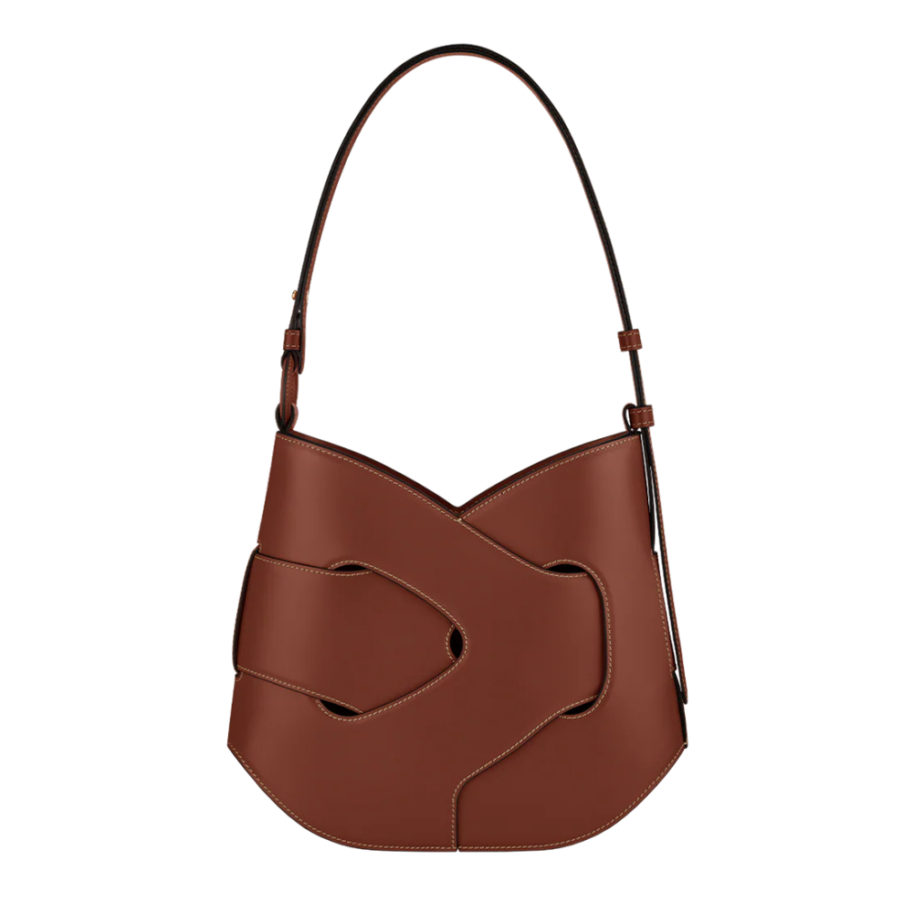 Brown Polene Nodde Beige Bucket Bag