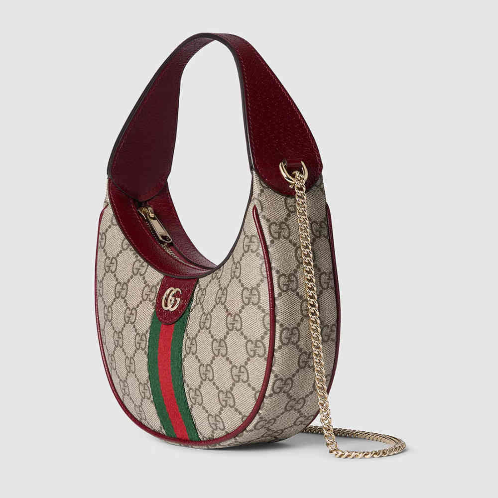 Gucci GG Ophidia Small Wine HandBag-thumb-1