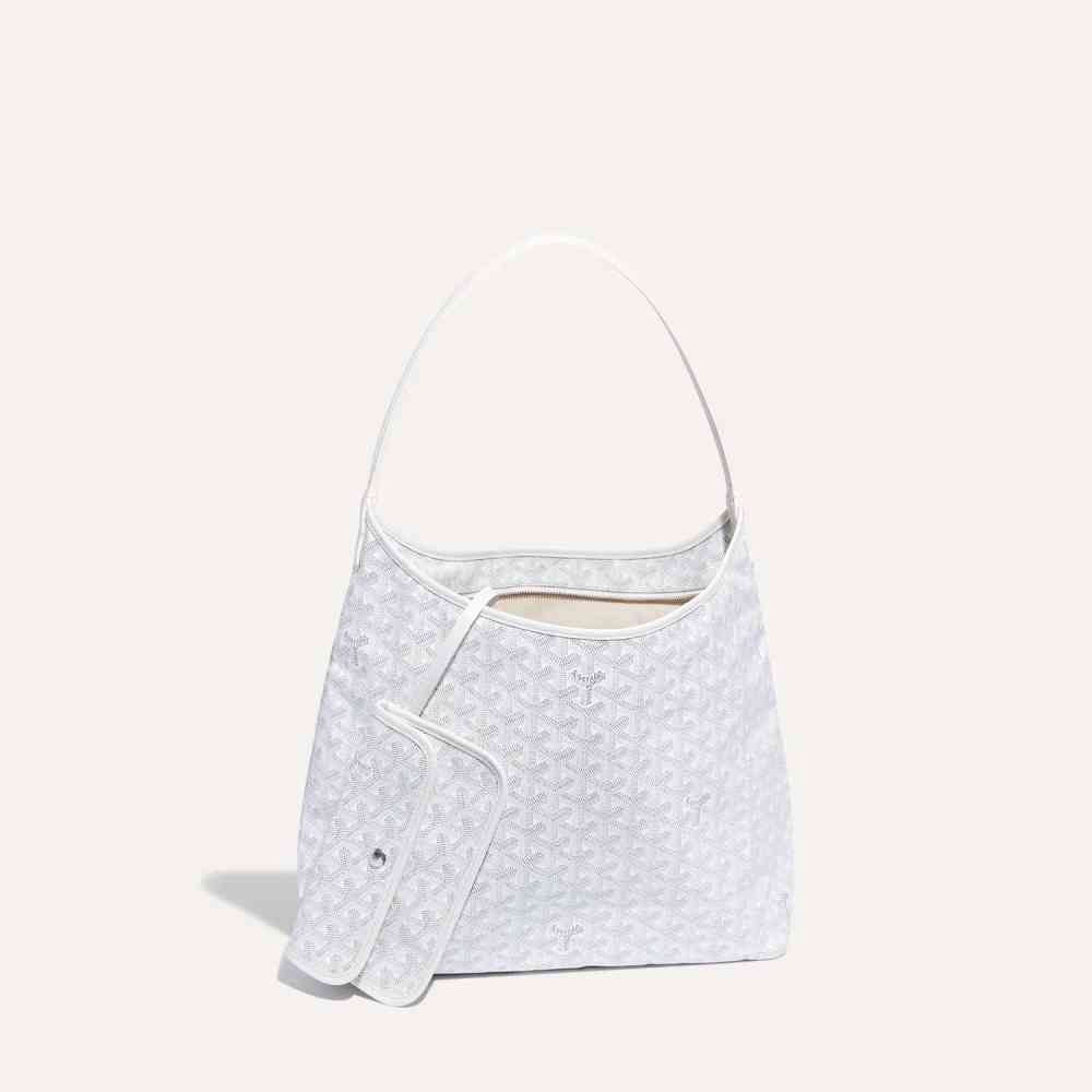 White Goyard Boheme Black Tote Bag