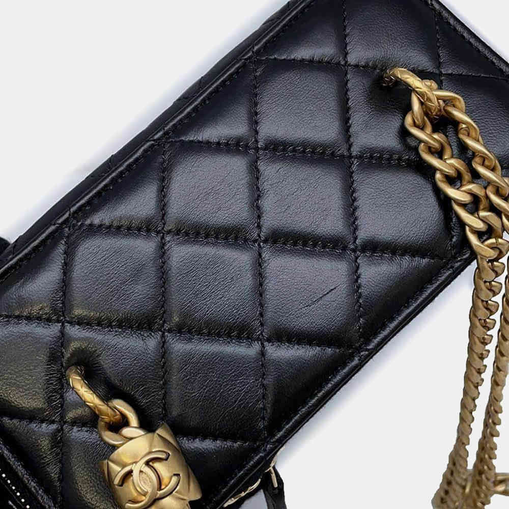 Chanel Vanity Black Handbag-thumb-3