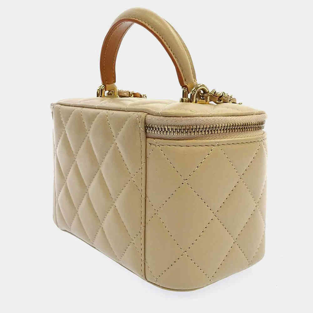Chanel Vanity Beige Sling Handbag-1