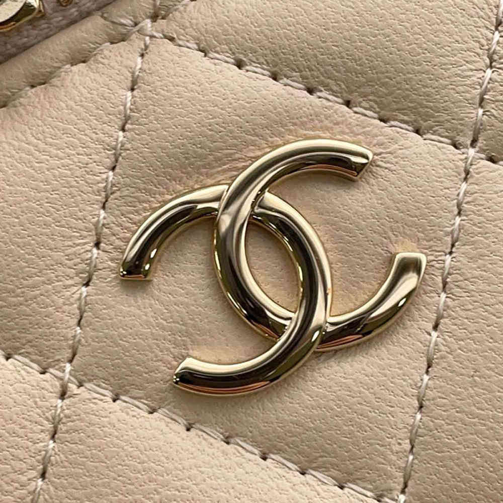 Chanel Vanity Beige Sling Handbag-4