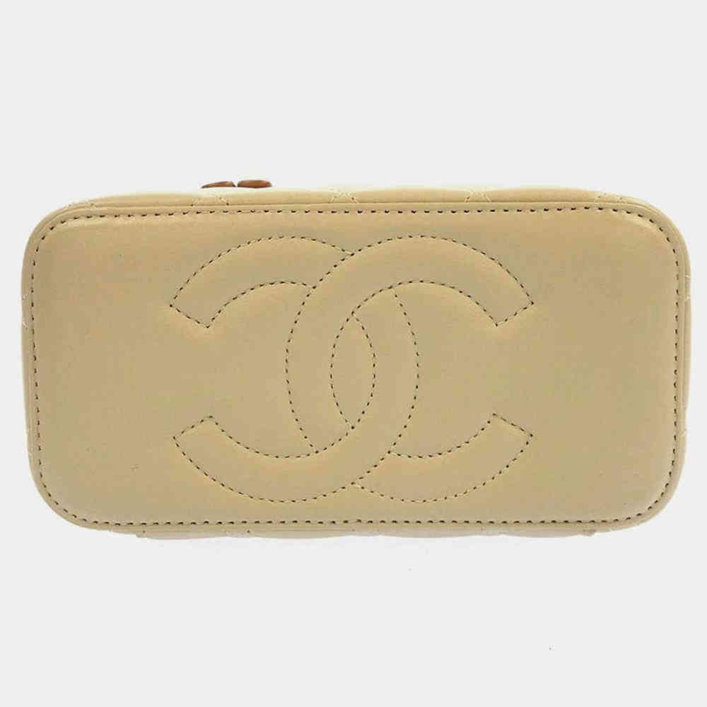 Chanel Vanity Beige Sling Handbag-3