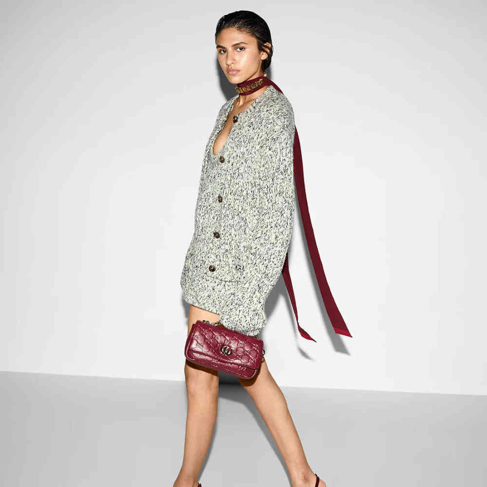 Gucci GG Milano Top Handle Red Sling Bag-7