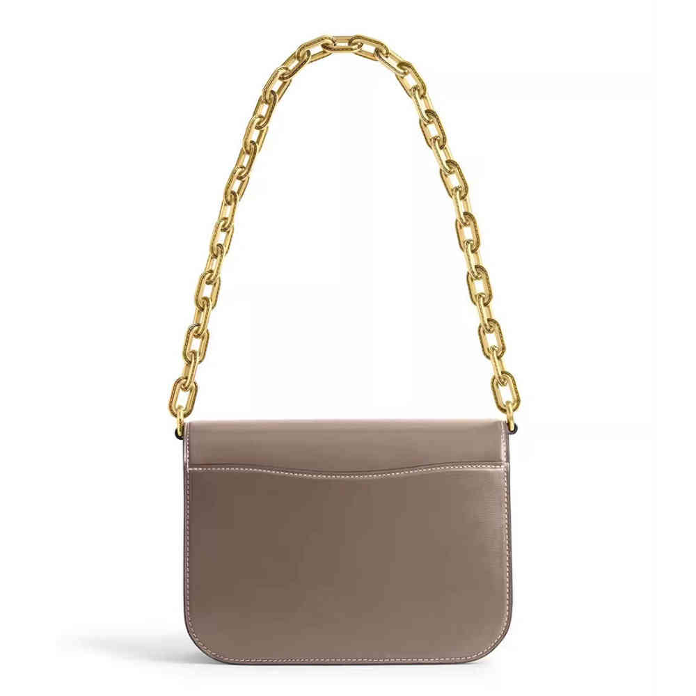 Coach Idol Signature Beige Shoulder Bag-thumb-1