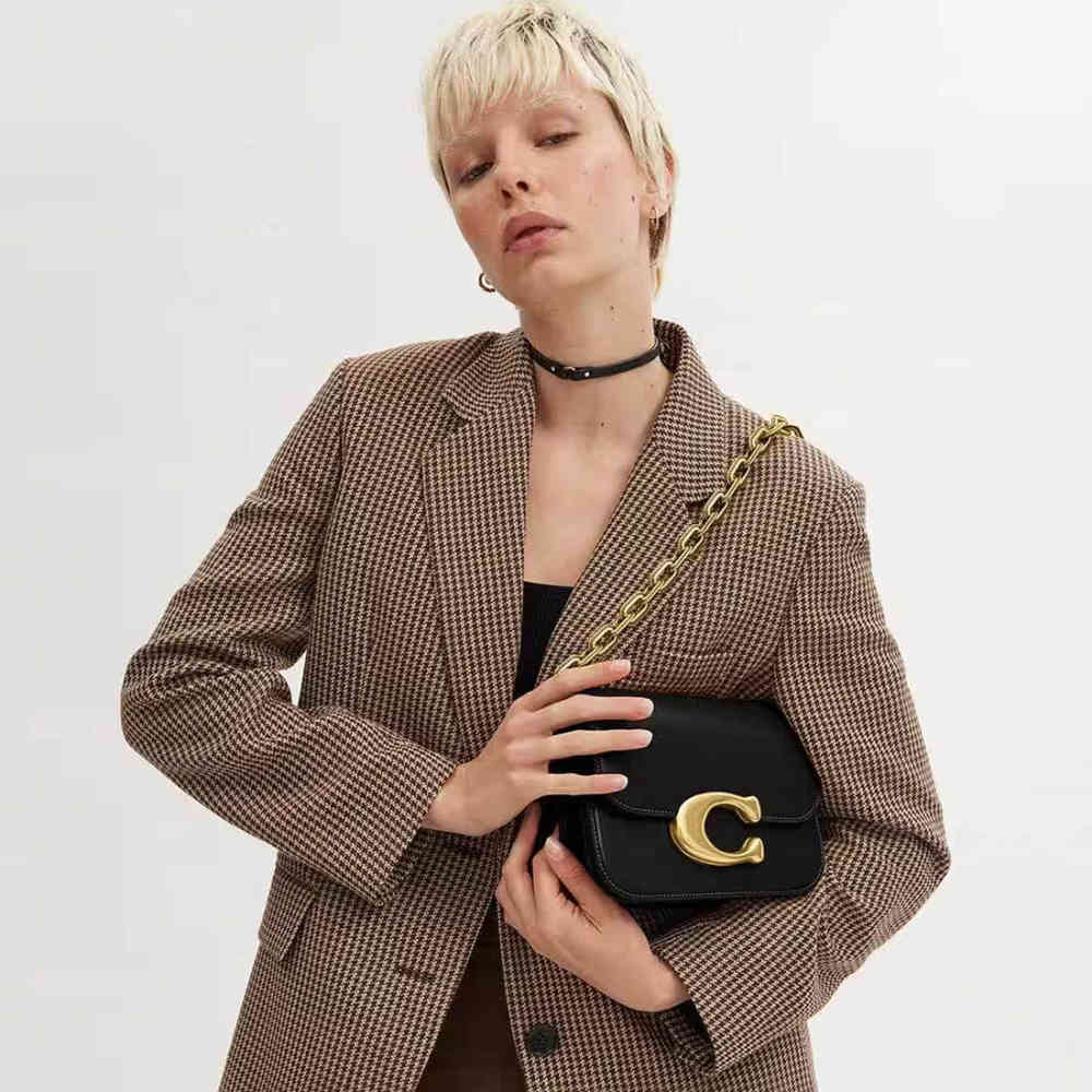 Coach Idol Signature Black Shoulder bag-thumb-3