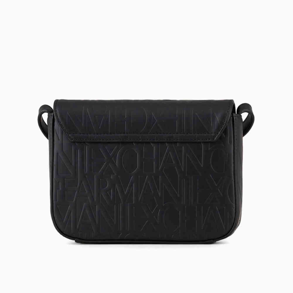 Armani Exchange Emboss Logo Black Sling Bag-2