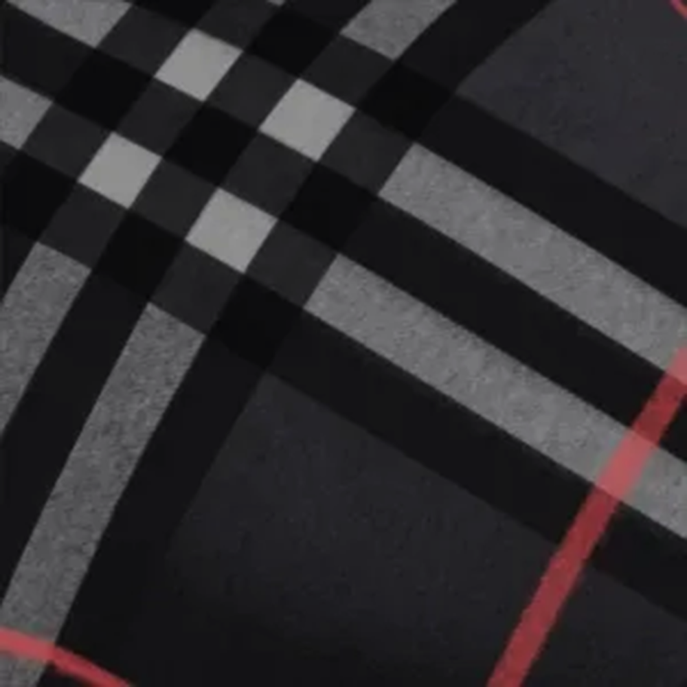 Burberry Check Cashmere Black Scarf-thumb-2