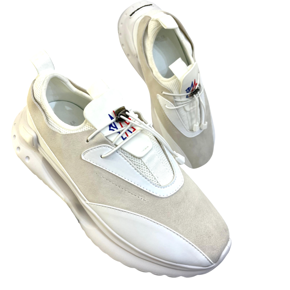 Moncler White Trailgrip Premium Sneaker-thumb-0
