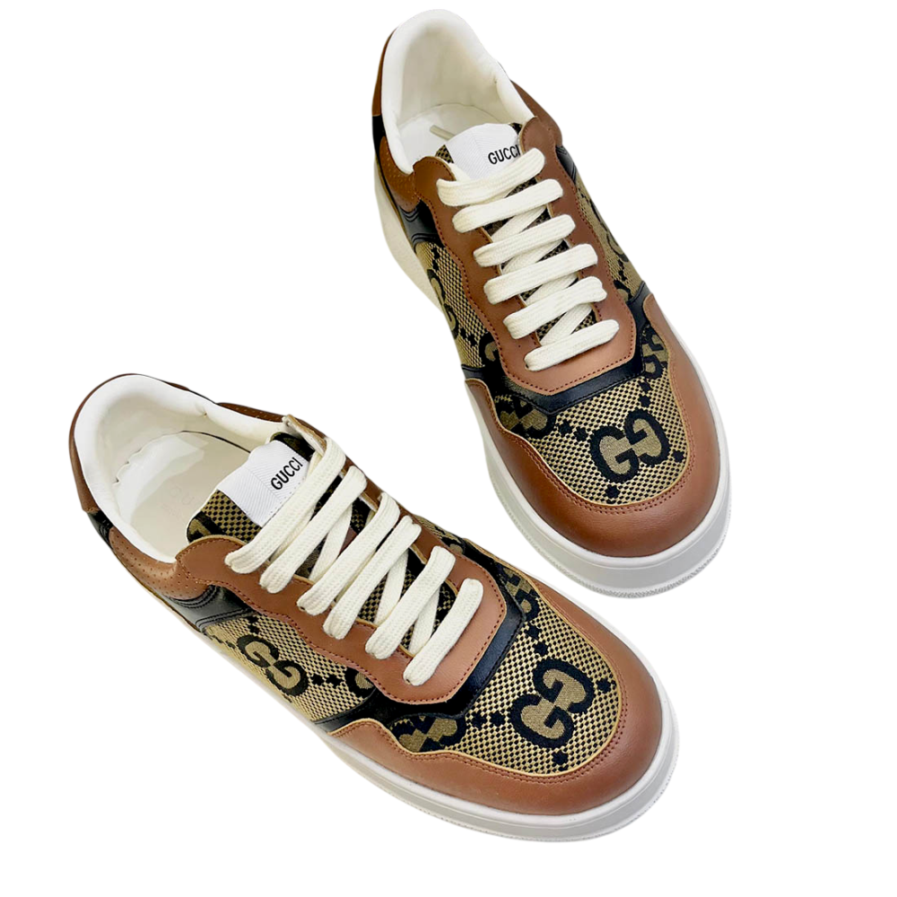 Gucci GG Brown Trainer Sneaker-thumb-0
