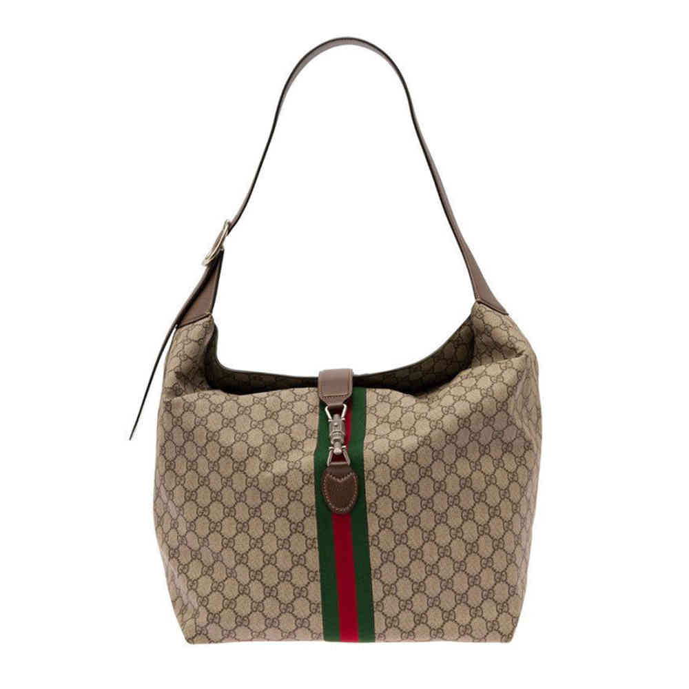 Gucci Jackie Hobo Beige Tote Bag-1