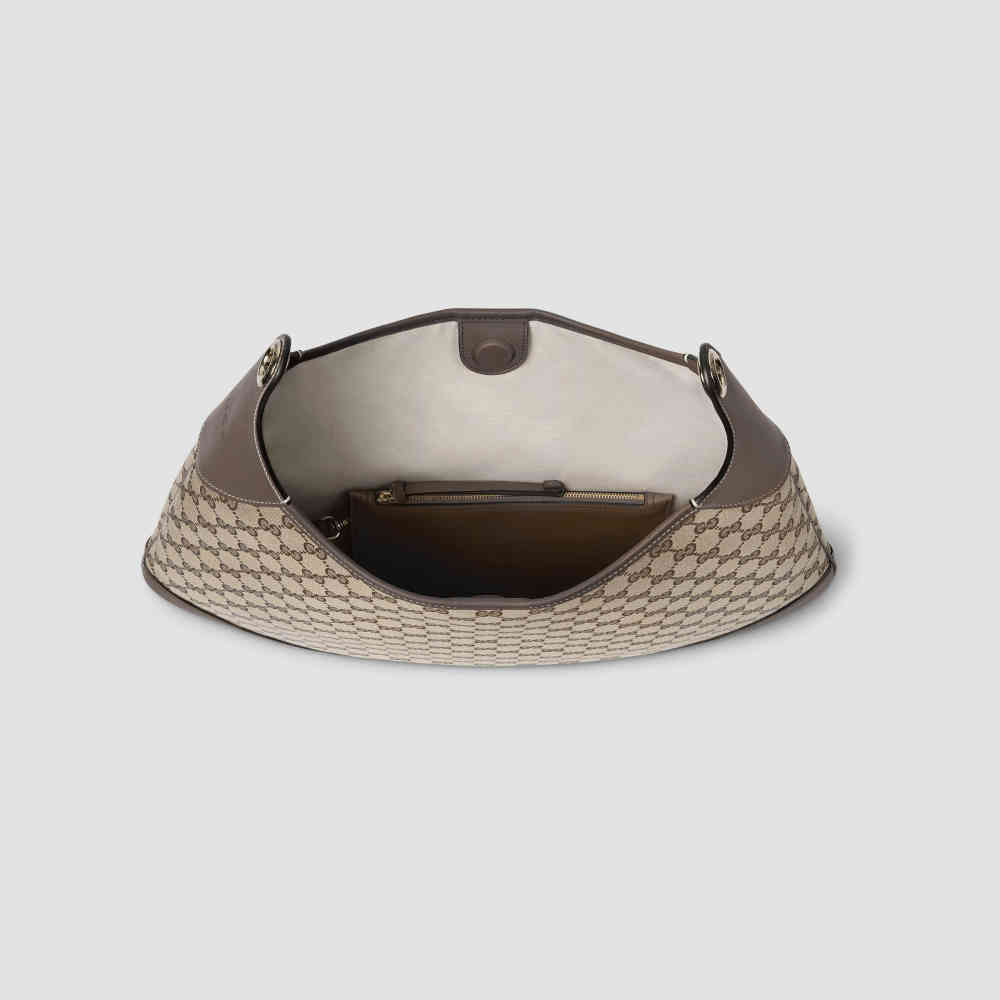 Gucci B Hobo Beige Shoulder Bag-4