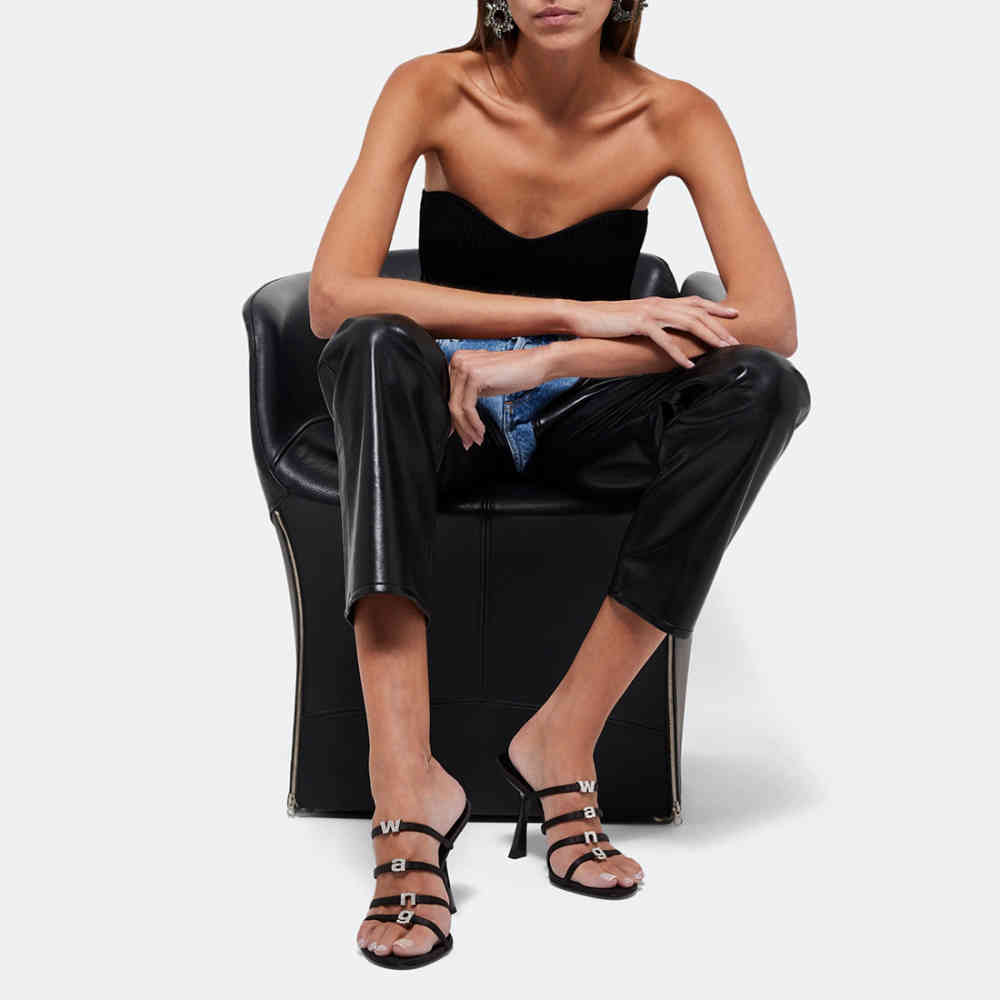 Alexander Wang Nala 105mm Logo-plaque Sandals-thumb-4