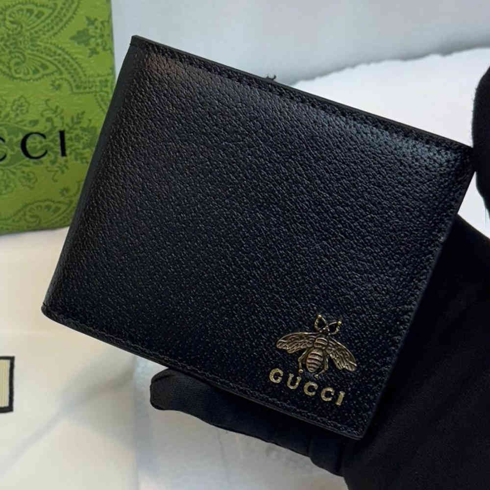 Gucci Black Premium Compact Wallet-thumb-0