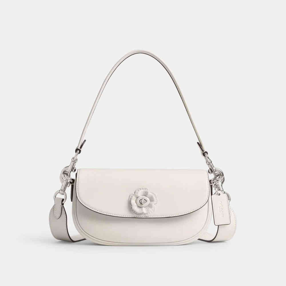 Coach Emmy White Shoulder Bag-thumb-0