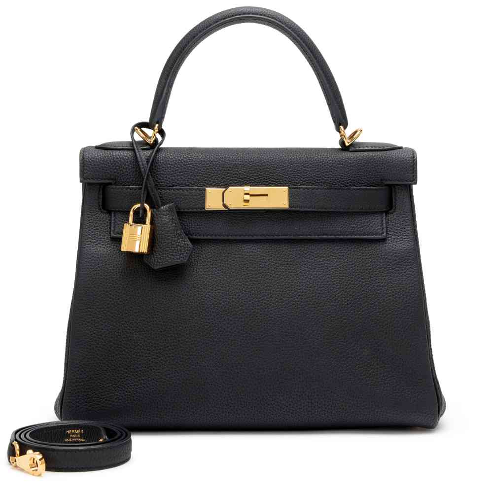 Black Hermes Orange Premium Quality Bag