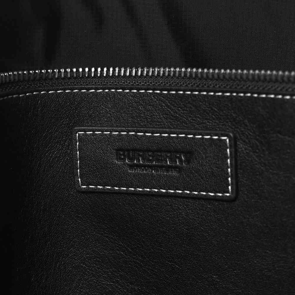 Burberry Denny Checked Brown Tote Bag-thumb-4