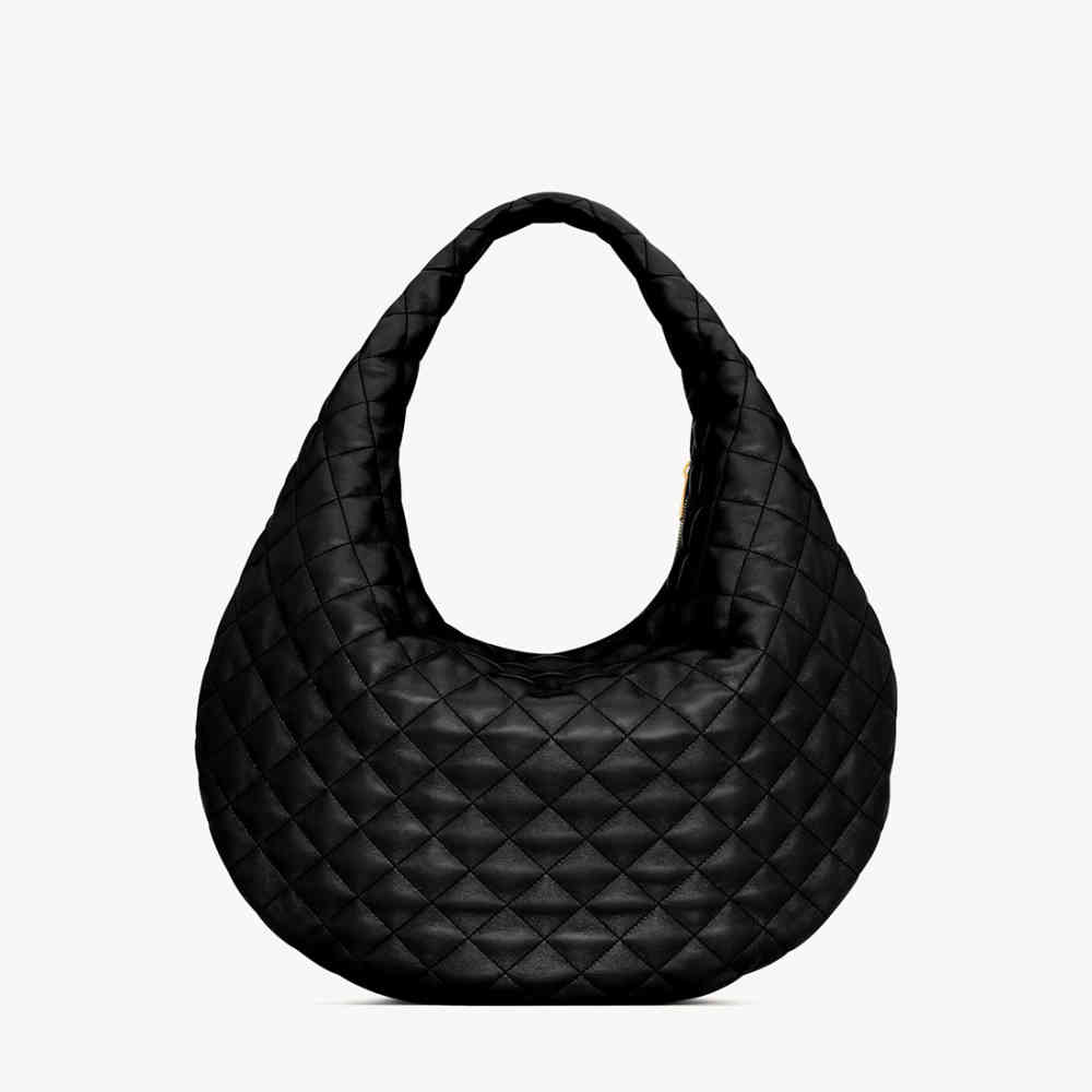 YSL Icare Maxi Black Hobo Bag-1
