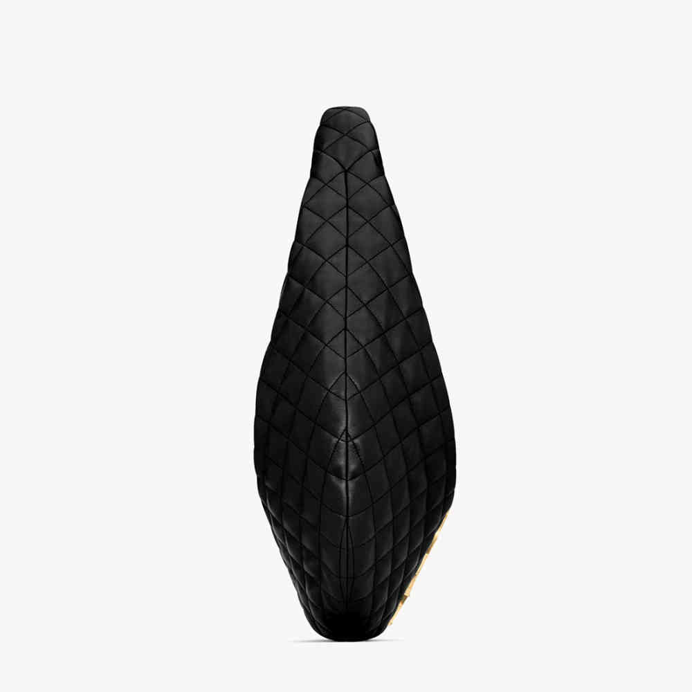 YSL Icare Maxi Black Hobo Bag-3