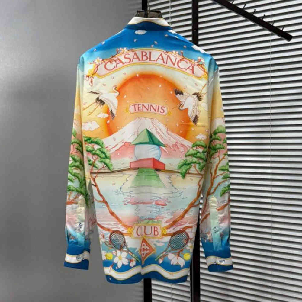 Casablanca Tennis Club Silk Shirt-3