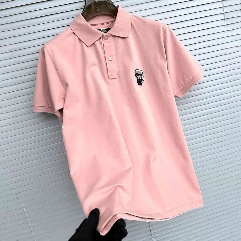 Karl Lagerfeld Pink Premium Quality T-shirt-4