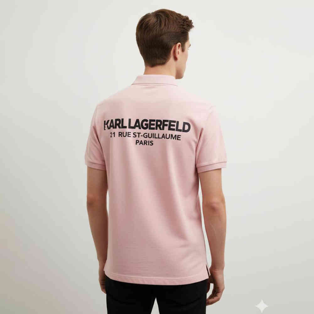 Karl Lagerfeld Pink Premium Quality T-shirt-1