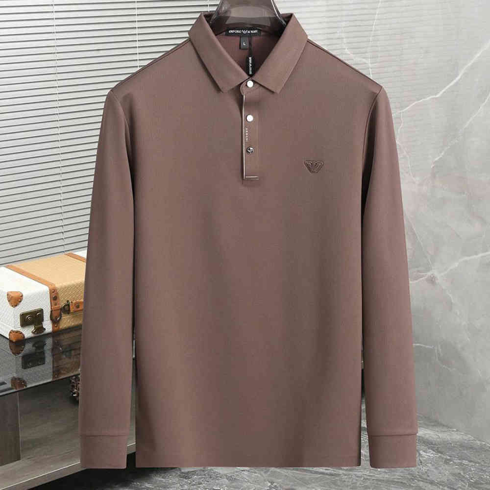 Brown Emporio Armani White Cotton T-Shirt