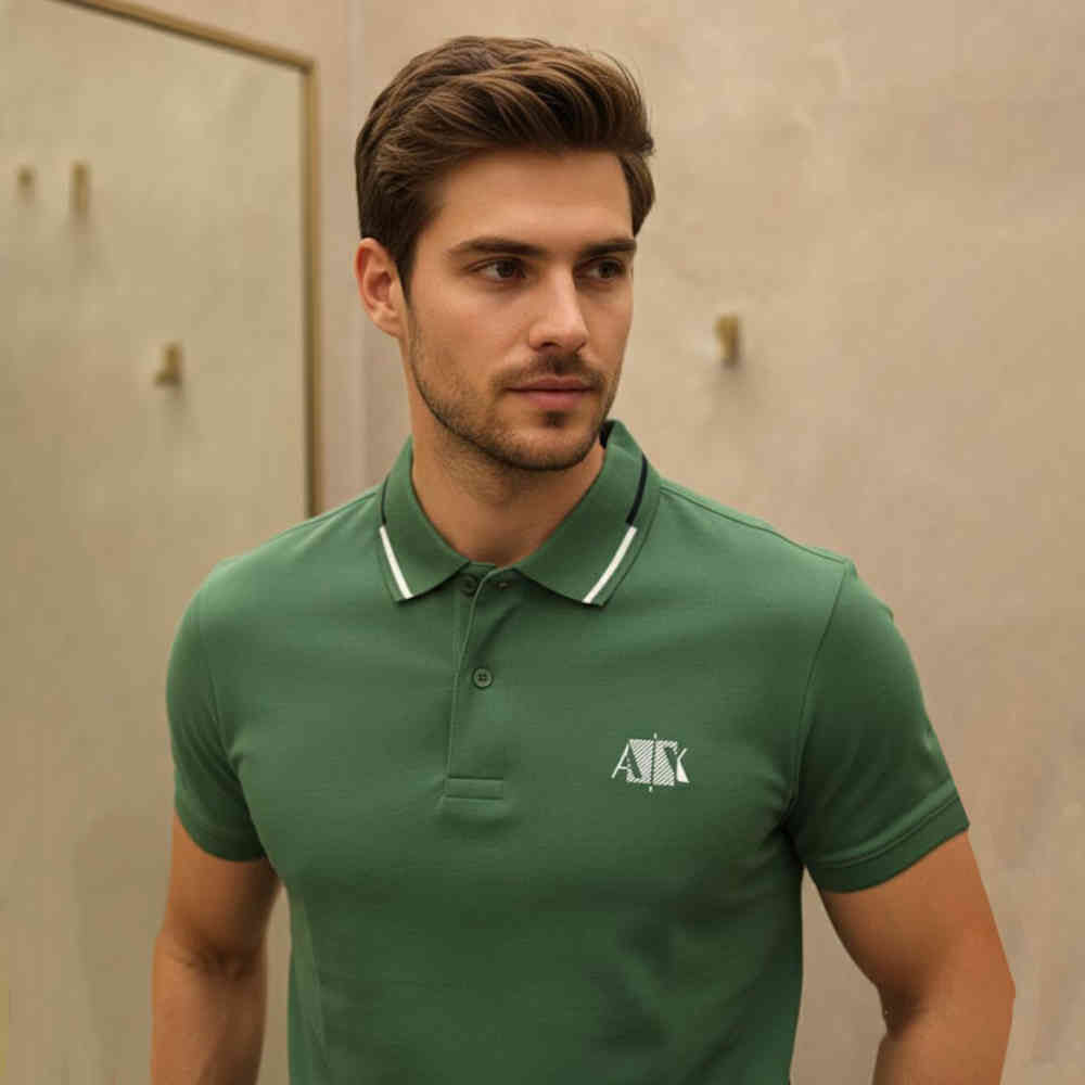 Armani Exchange Green Premium Quality T-shirt-thumb-2