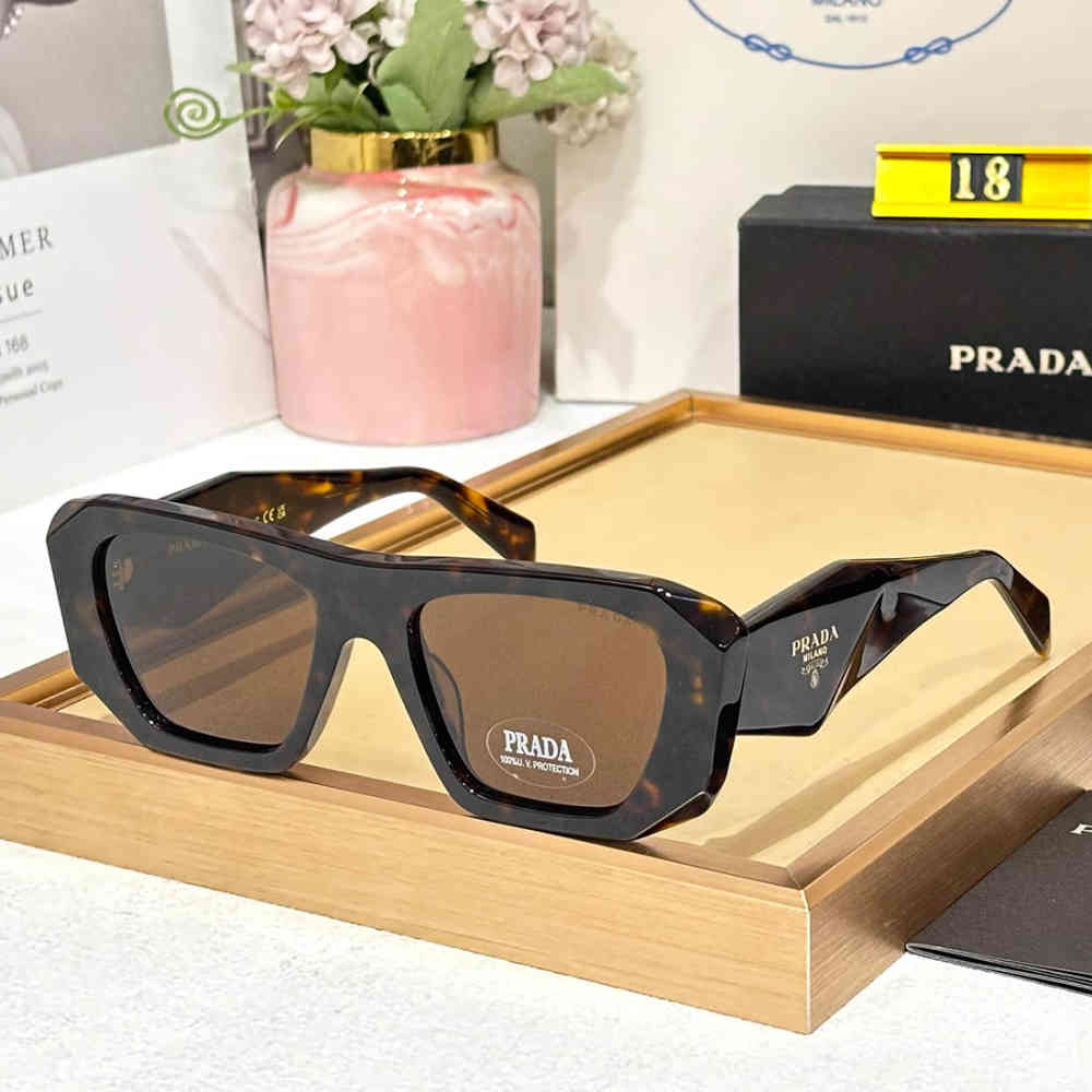 Prada 18W Brown Luxury Women's Sunglasses-thumb-2