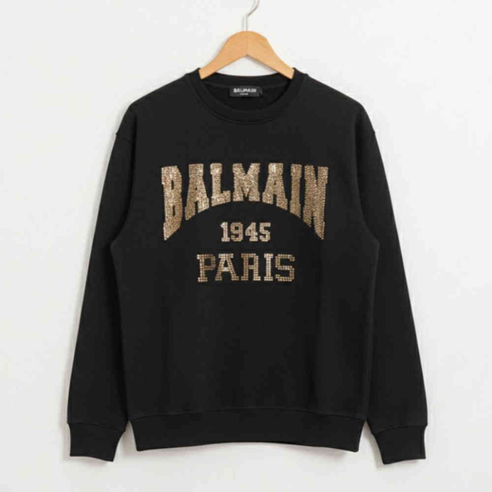 Balmain Black Premium Quality Sweatshirt