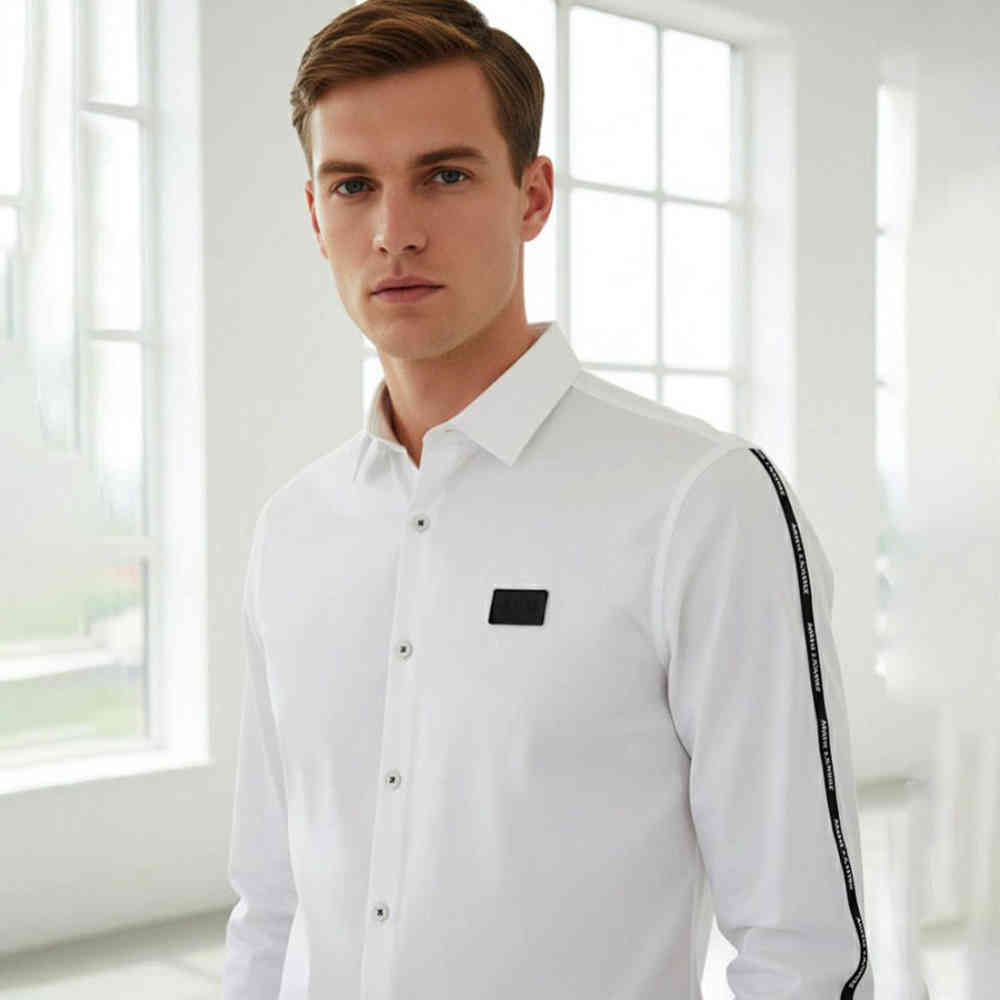White Armani Exchange Black Premium Shirt