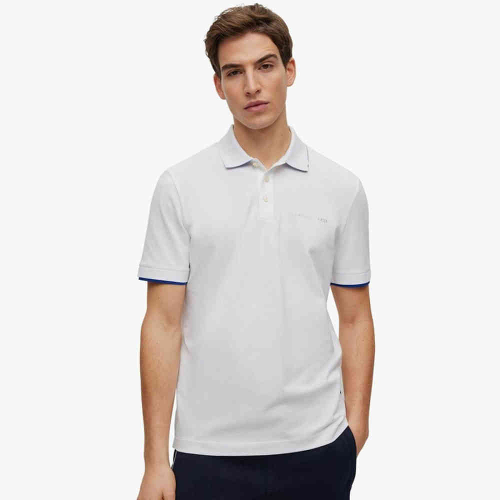 White Hugo Boss Blue Premium Quality T-shirt