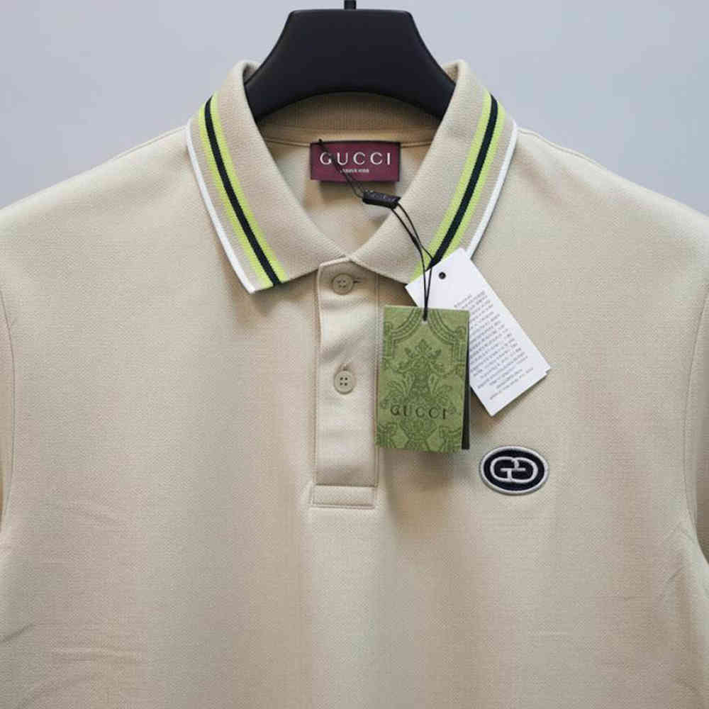 Gucci Cream Premium Quality Cotton T-shirt-thumb-1