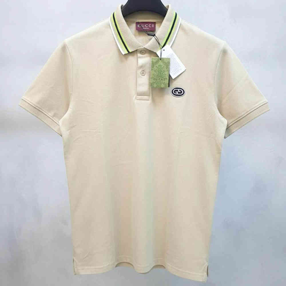 Gucci Cream Premium Quality Cotton T-shirt-thumb-0