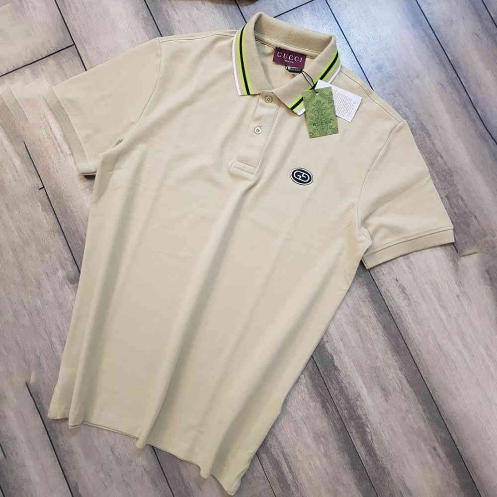 Gucci Cream Premium Quality Cotton T-shirt-thumb-3