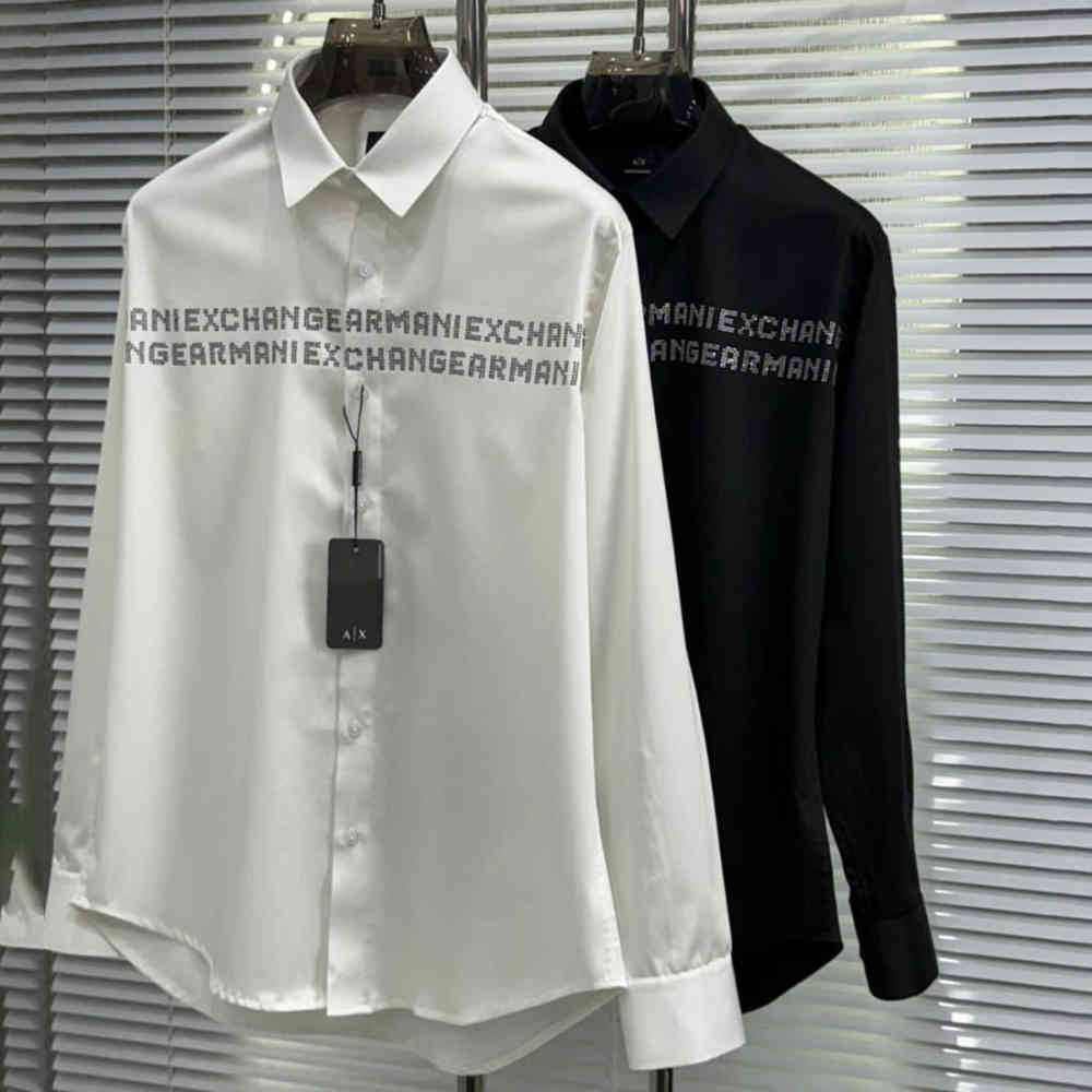 Armani Exchange Men's Regular Fit White Cotton Shirt-4