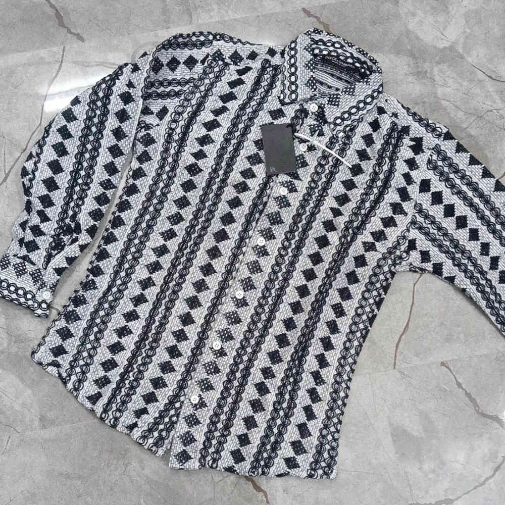 Dolce & Gabbana Geometric Print Full Sleeves Shirt-3