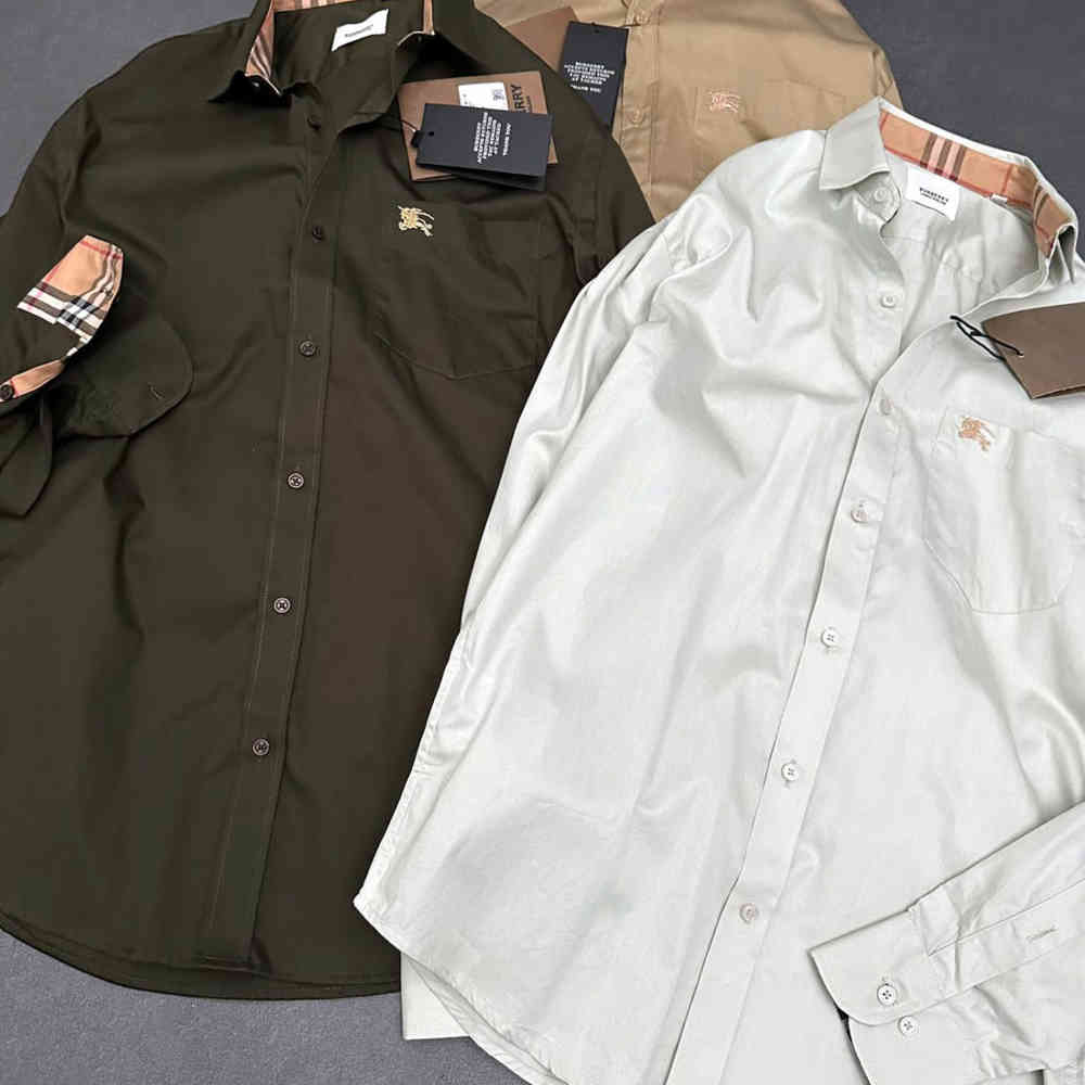 Burberry White Premium Quality Shirt-2