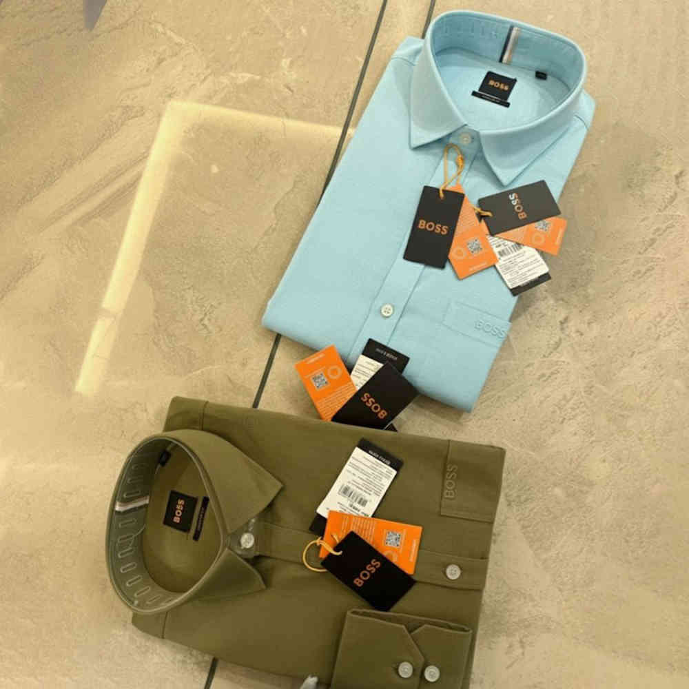Hugo Boss Light Blue Premium Quality Shirt-4