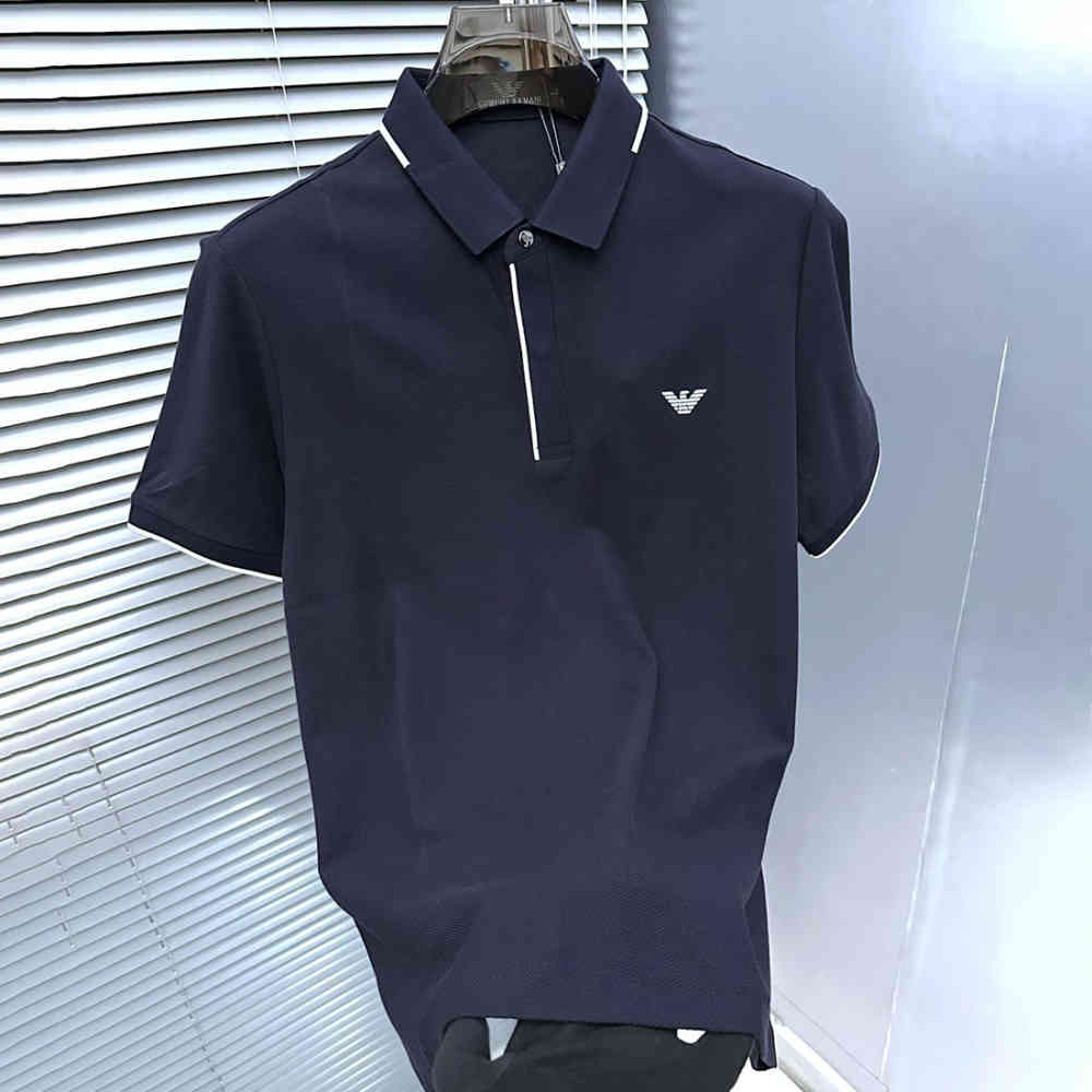 Giorgio Armani Blue Premium Quality T-shirt-thumb-1
