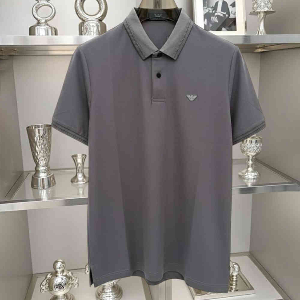 Grey Giorgio Armani Black Premium Quality T-shirt